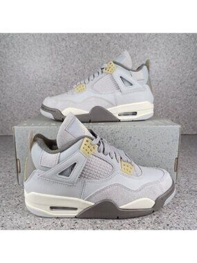 Nike Air Jordan 4 Retro Craft Photon Dust Sneakers Women's 5.5 Youth 4 S…